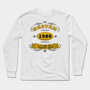 Geburtstag 35 Jahre Baujahr 1986 Alter Long Sleeve T-Shirt